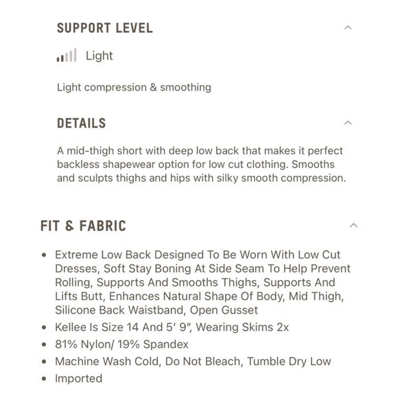 NEW Skims Sheer Sculpt Low Back Shorts in Ochre Women’s XL - Picture 9 of 9